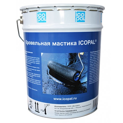 Гидроизоляционная мастика Icopal (21,5 л/18 кг)